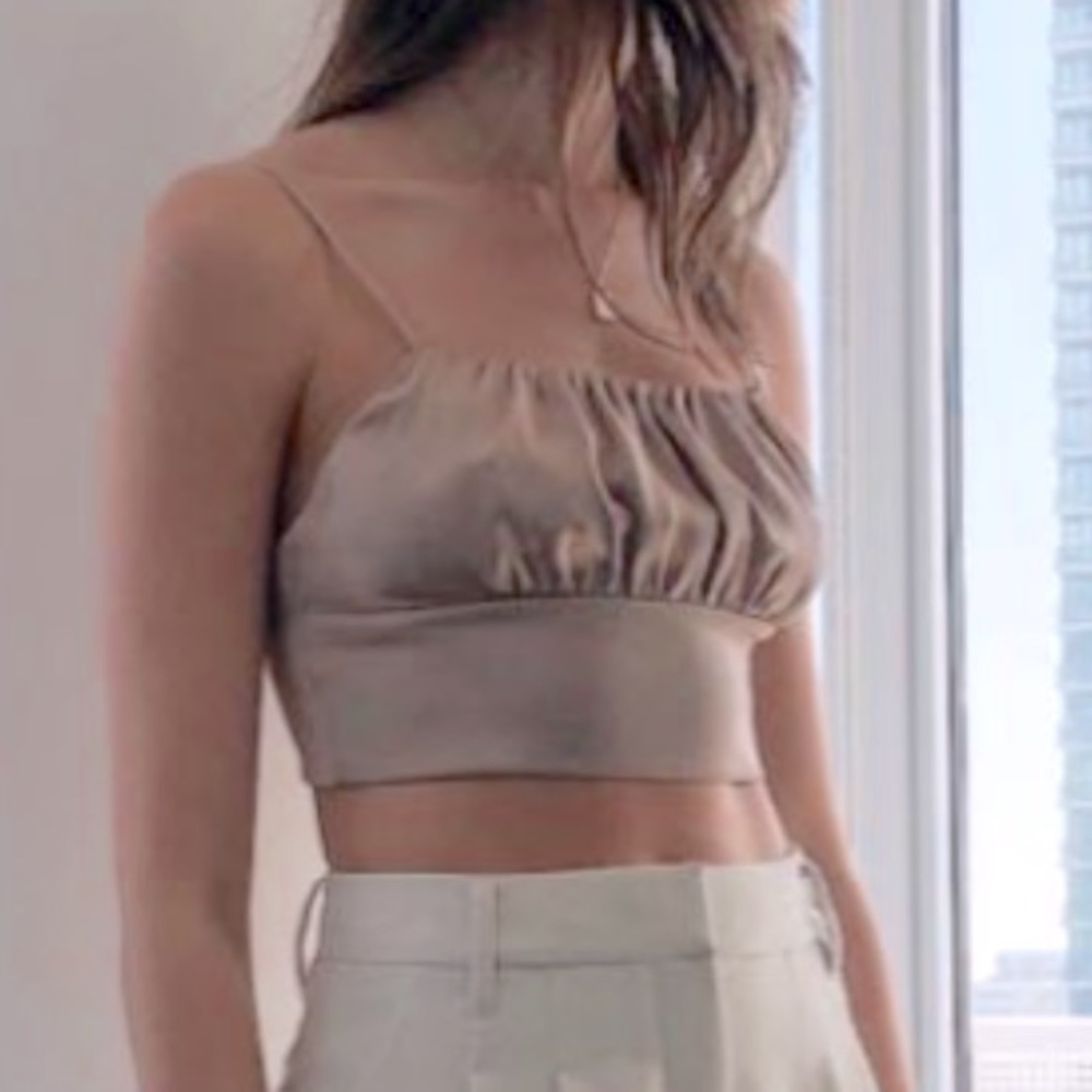 Aritzia Wilfred Cream Sonnet Camisole Corset Top